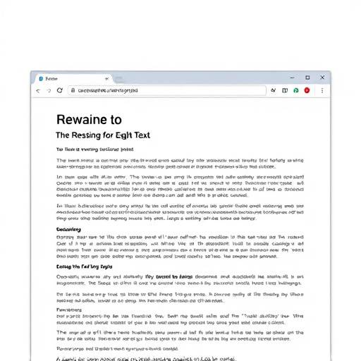 Browser's zoom functionality being used to increase text size on a webpage.