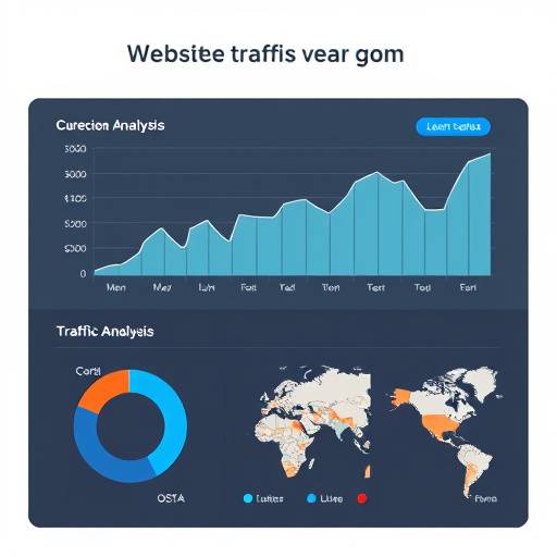 Chart illustrating website traffic analysis