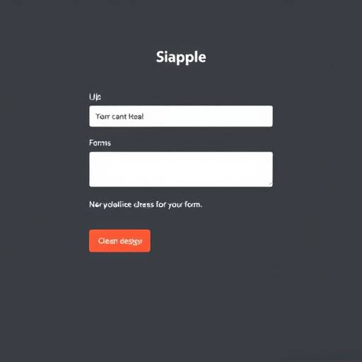 Example of an accessible form with clear labels and error messages.
