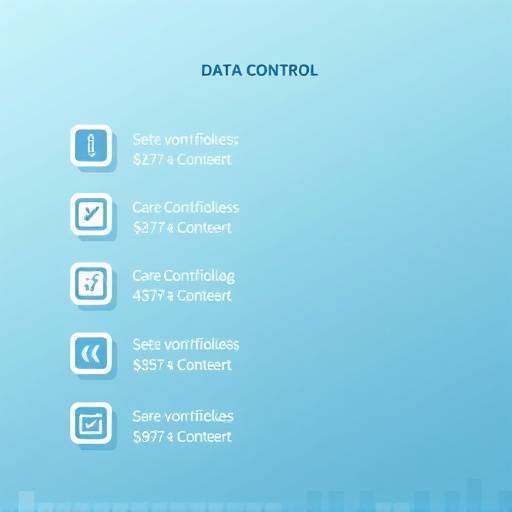Illustration showing options for users to control their data