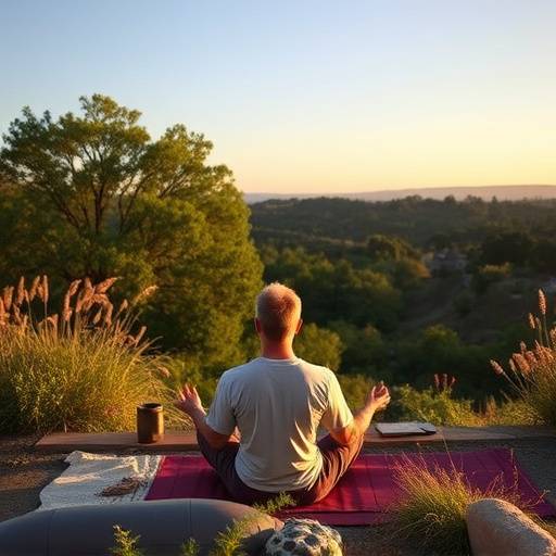 Michael Johnson meditating peacefully, a testimonial from Sacramento