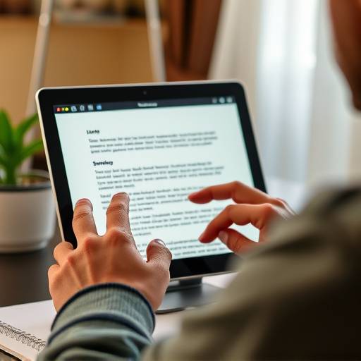 User using a screen reader to navigate a webpage.